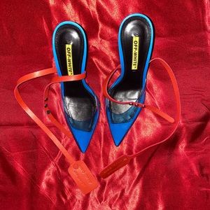 OFF-WHITE ZIP TIE JELLY HEELS